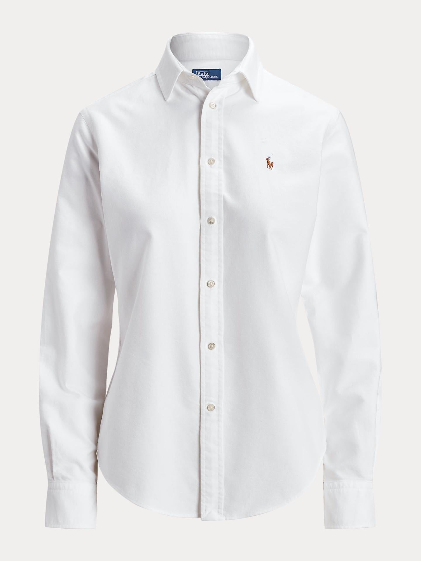 Vit Slim Fit Oxfordskjorta - Polo Ralph Lauren