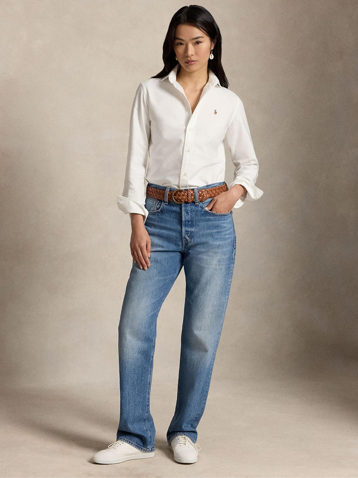Vit Slim Fit Oxfordskjorta - Polo Ralph Lauren