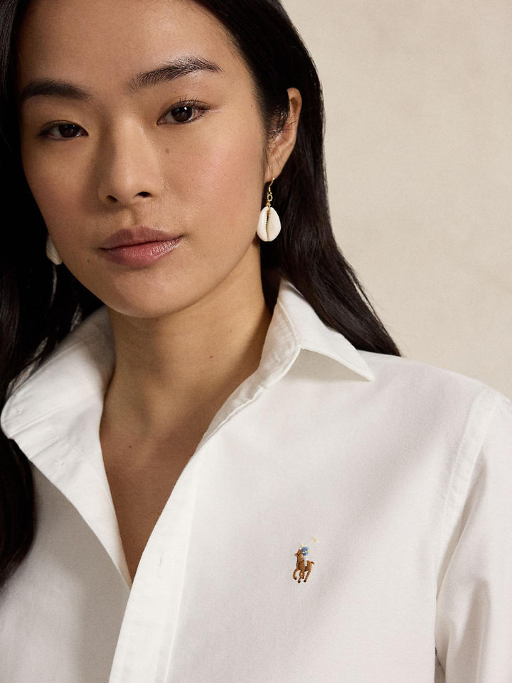 Vit Slim Fit Oxfordskjorta - Polo Ralph Lauren