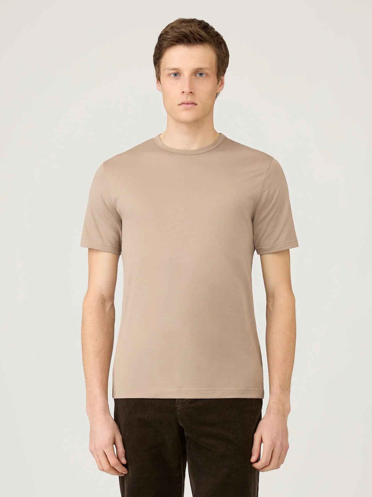 Slim T-shirt i Supima Bomull