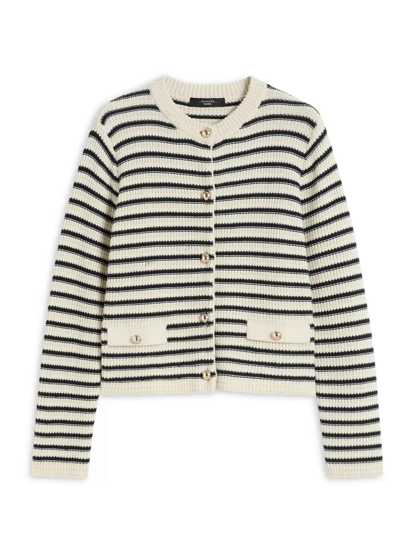 Stickad Randig Bomullskofta