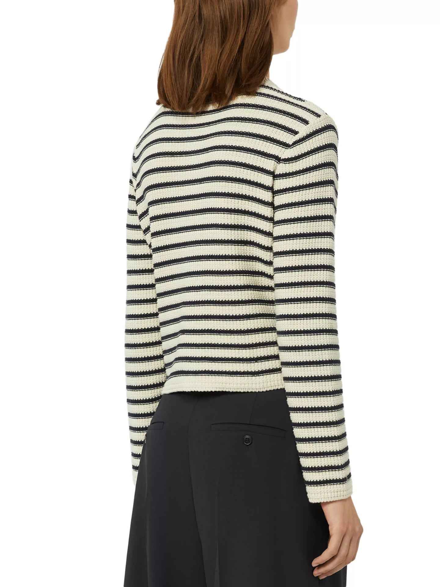 Stickad Randig Bomullskofta