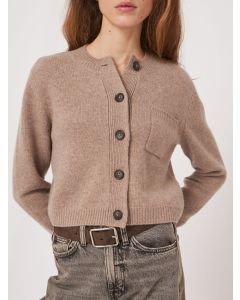 Cropped Cashmere Cardigan