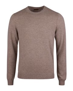 Beige Crewneck Kashmirtröja