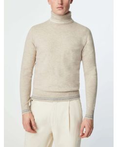 Beige Ull Kashmir Turtleneck