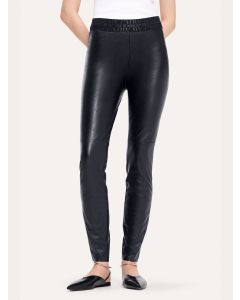 Svart Randa Vegansk Läder Leggings