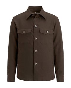 Brun Maverick Linne Overshirt