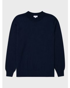 Navy Cotton Crew Jumper